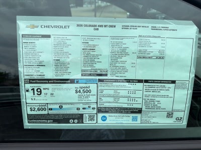 2026 Chevrolet Colorado WT